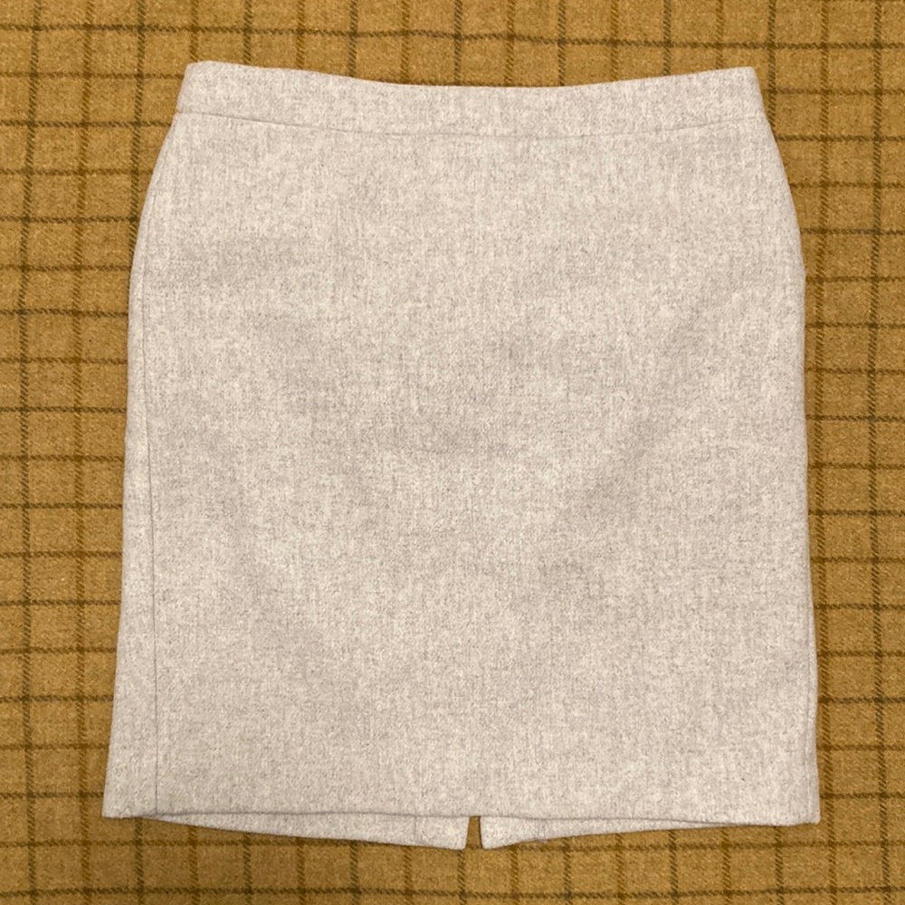 J. Crew Light Gray Pencil Skirt